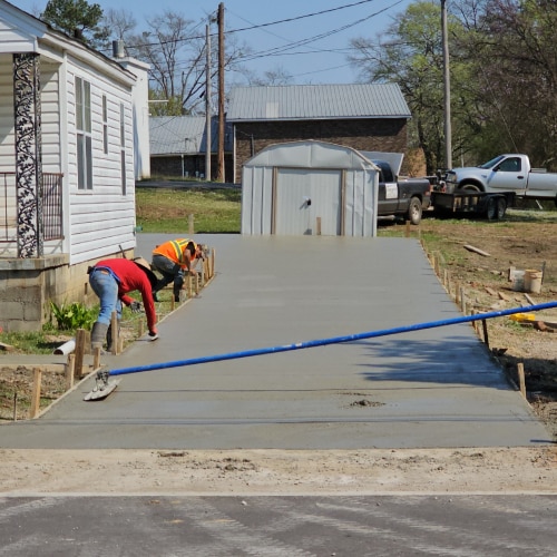 Concrete Driveway Building