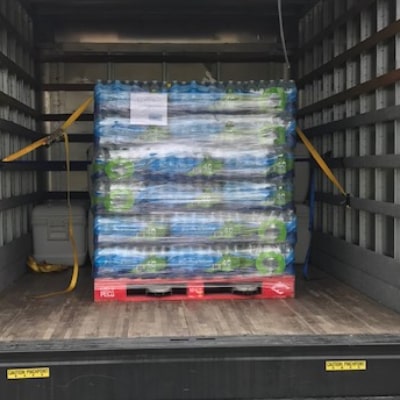 PALLETS OF BOTTLED WATER