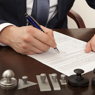 Commercial Loan Signing