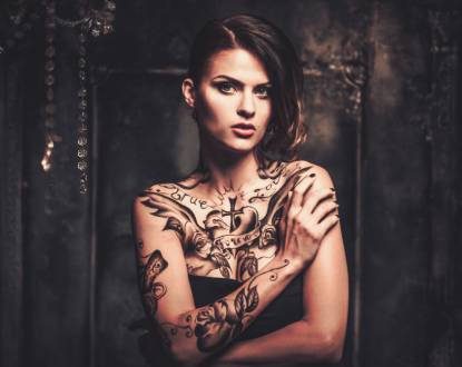 BLACK AND GRAY TATTOO