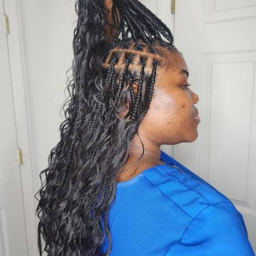 Boho/Goddess Knotless Braids