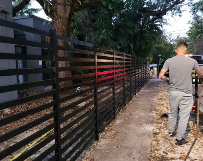 METAL FENCE INSTALLATION
