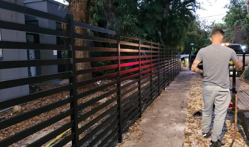 Gate and Metal Fence