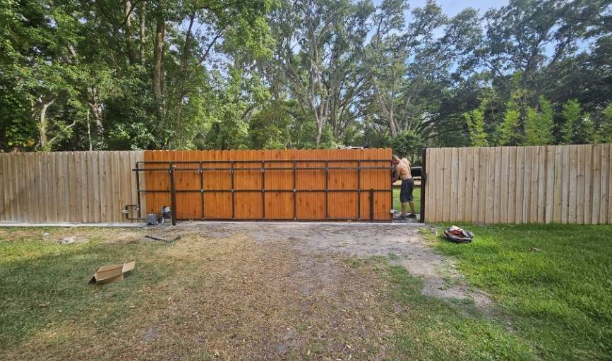 Gate and Metal Fence