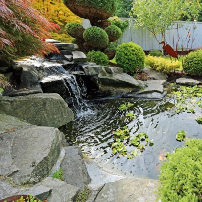 OUTDOOR WATERFALL INSTALLATIONS