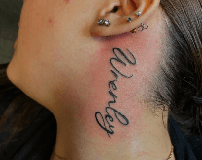 CALLIGRAPHY LETTER TATTOOS