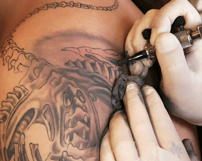 BLACK AND GRAY TATTOO