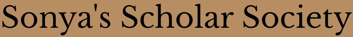 Sonya's Scholar Society