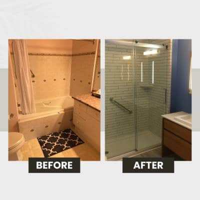 TUB-TO-SHOWER CONVERSION