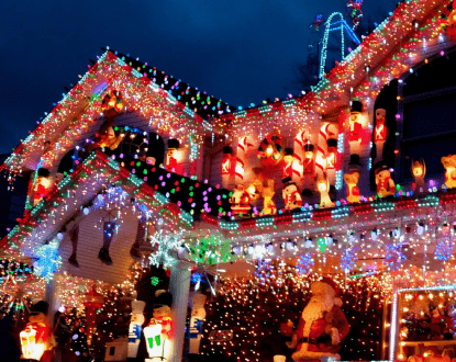 HOLIDAY LIGHTS INSTALLATION