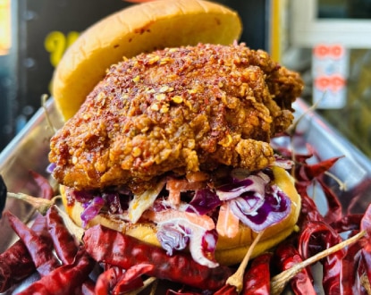 INDIAN CHICKEN SANDWICH