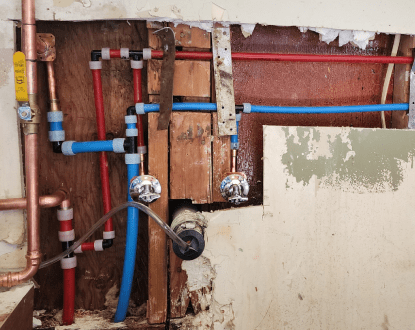 WATER PIPE INSTALLATION