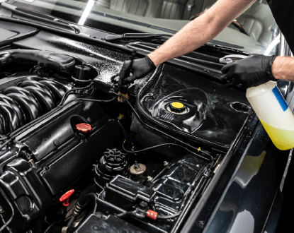 CAR ENGINE CLEANING