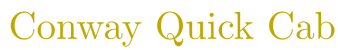 Conway Quick Cab