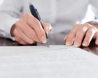 LEGAL DOCUMENT SIGNING