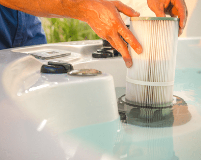 HOT TUB FILTER CLEANING