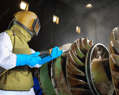 MACHINERY PAINT REMOVAL