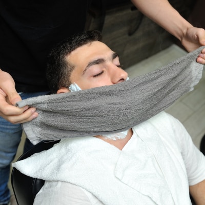 HOT TOWEL SHAVE