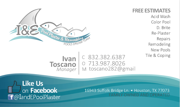 I&E POOL PLASTER AND REMODELING