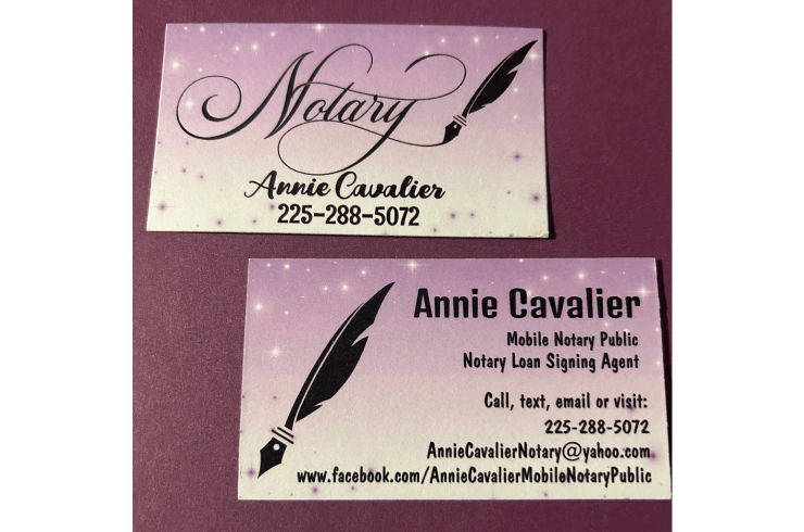 Annie Cavalier Mobile Notary Public