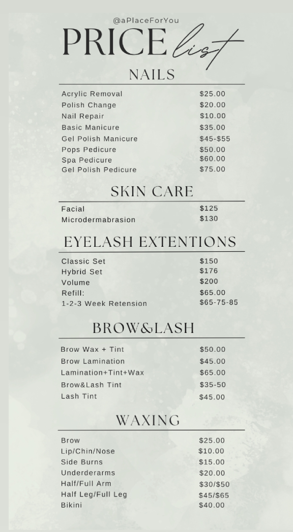Price List