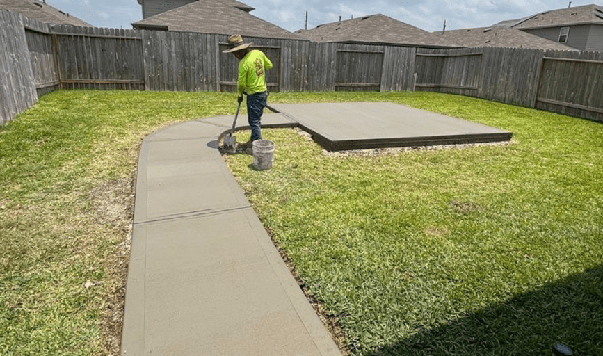 CONCRETE PATIO INSTALLATION