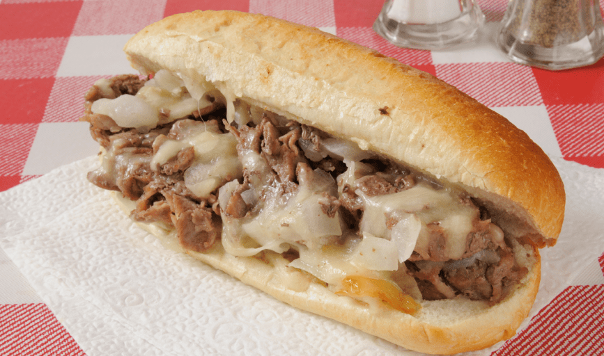 STEAK AND CHEESE SANDWICH