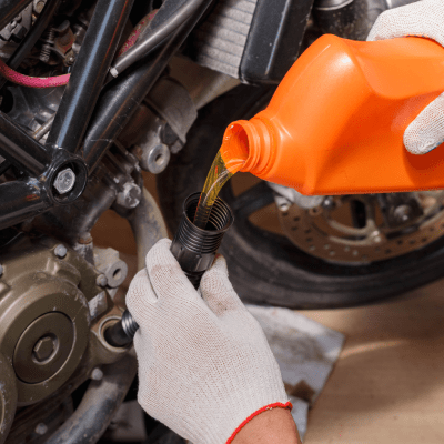 MOTORCYCLE OIL CHANGE