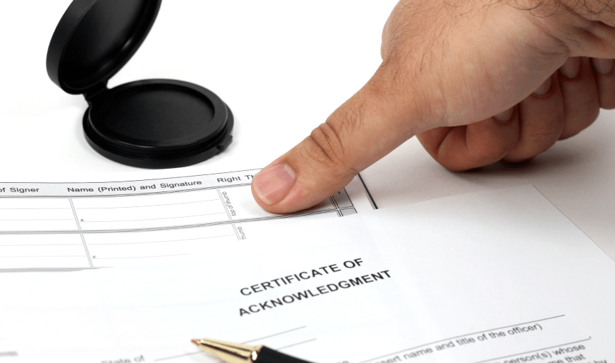 ESTATE DOCUMENT NOTARY