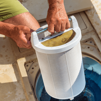 POOL FILTER CLEANING