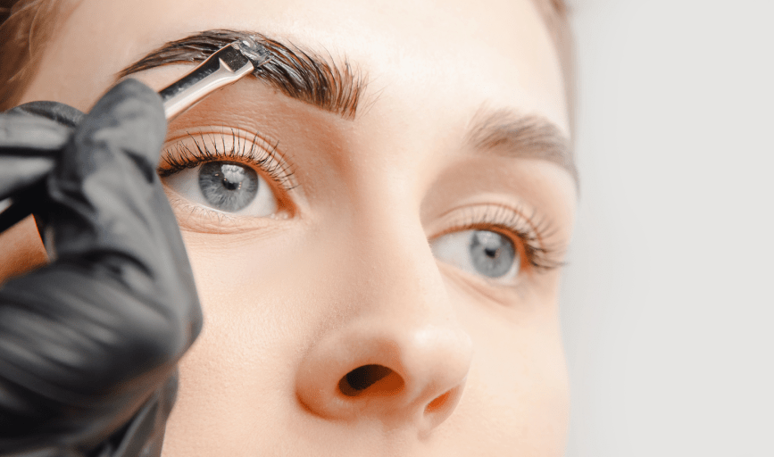 EYEBROW TINTING AND LAMINATION