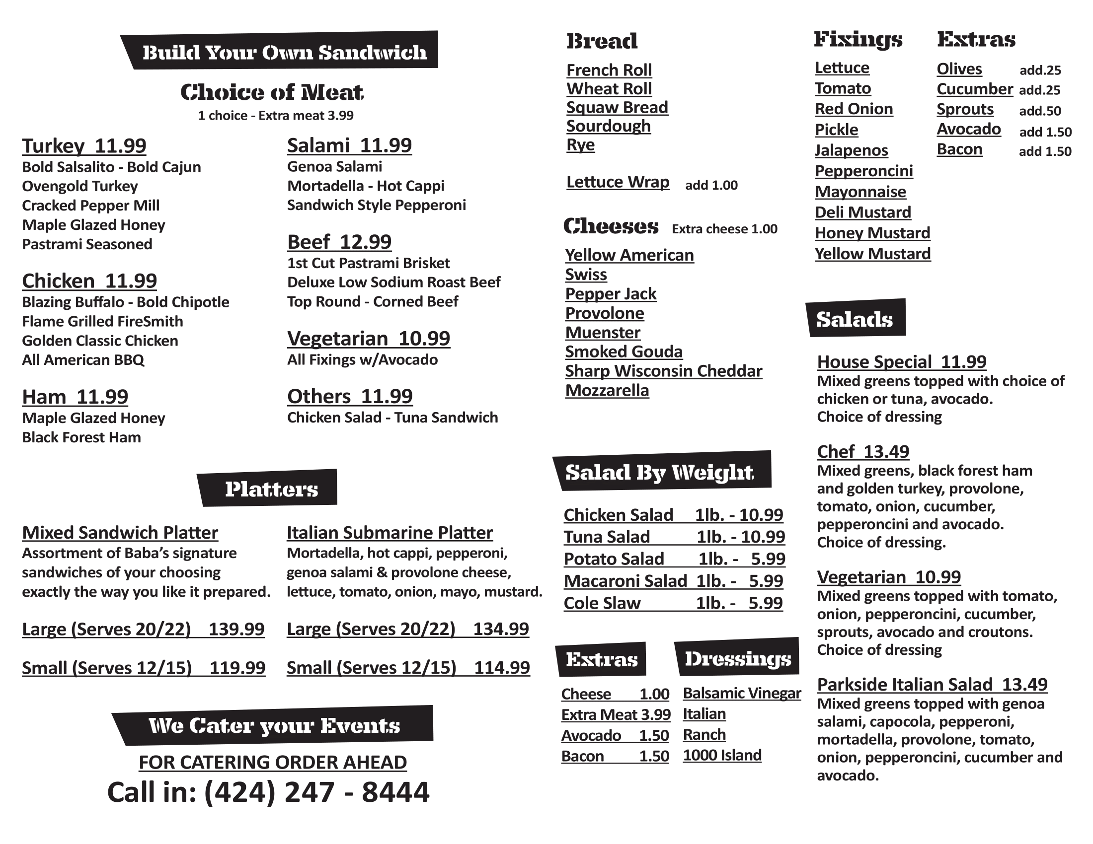 Menu Page 3