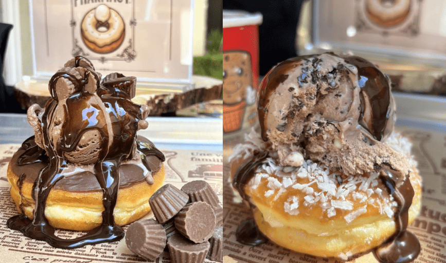 DONUT ICE CREAM SUNDAES