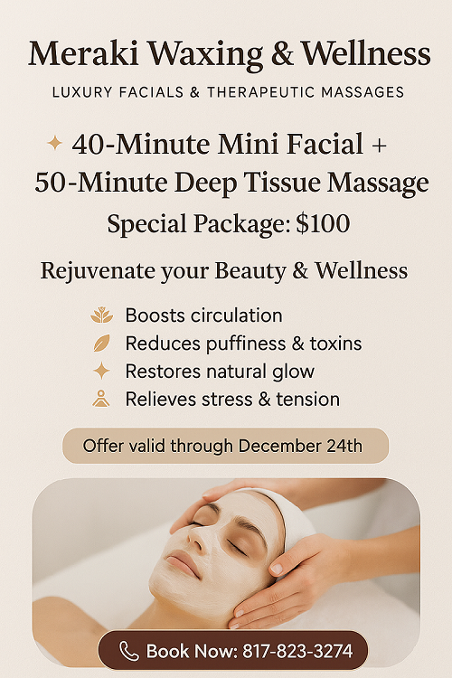 40-Minute Mini Facial + 50-Minute Deep Tissue Massage Package