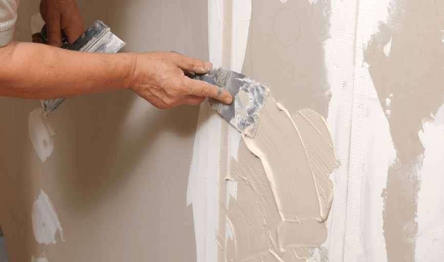 WATER-DAMAGED DRYWALL REPAIR