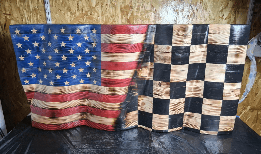 CUSTOM WOODEN FLAGS