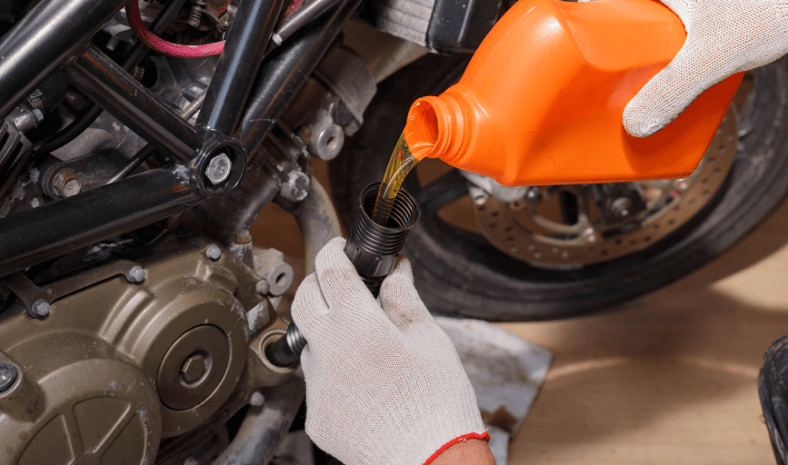 MOTORCYCLE OIL CHANGE