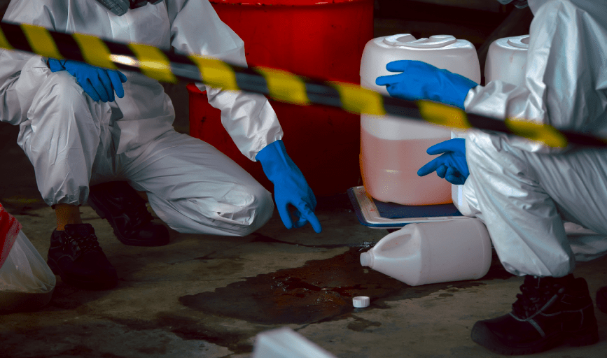 CHEMICAL SPILL CLEANUP