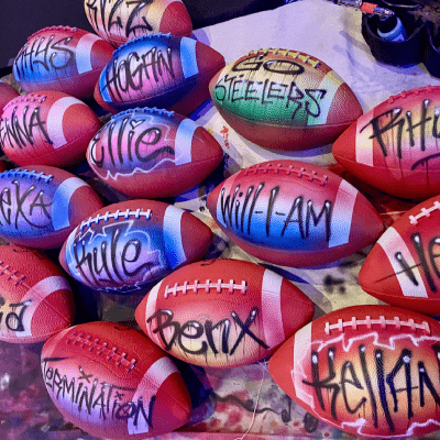 AIRBRUSH SPORTS EQUIPMENT