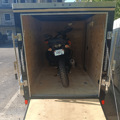 Enclosed Motorcycle Transport