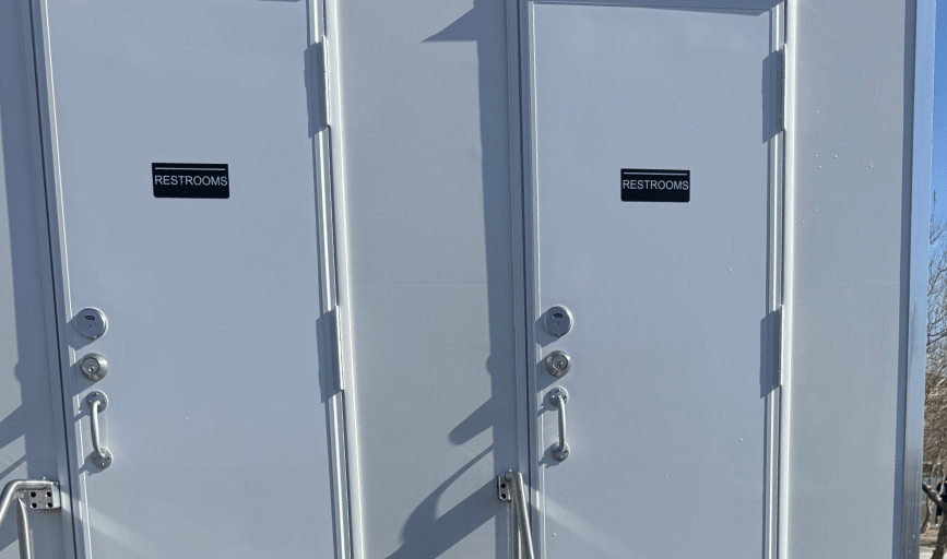 CONSTRUCTION RESTROOM TRAILERS