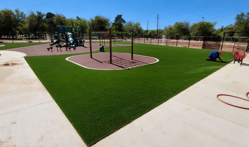 Commercial Turf installation