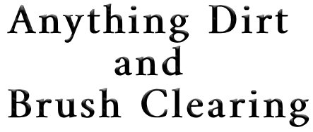 Anything Dirt and Brush Clearing