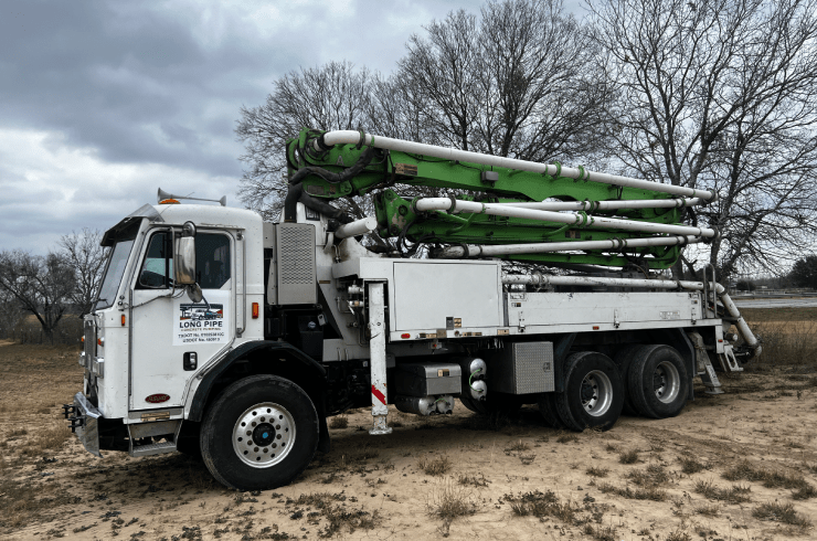 Long Pipe Concrete Pumping