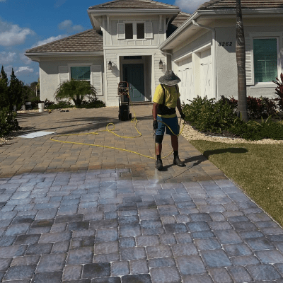 Concrete Paver Sealing