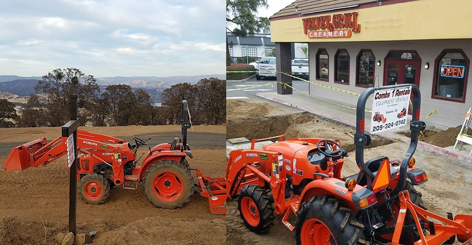 Combs 1 Rentals has Excavation Equipment in Oakdale, CA