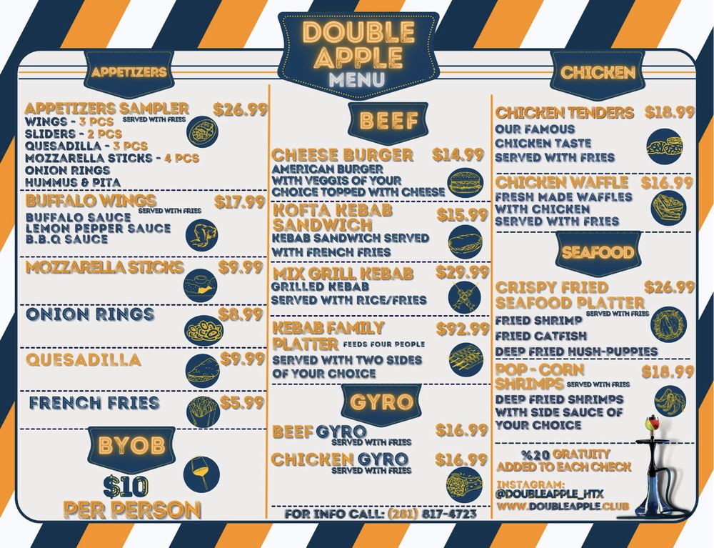 Double Apple Hookah Lounge is a Dance Club in Houston, TX 77057